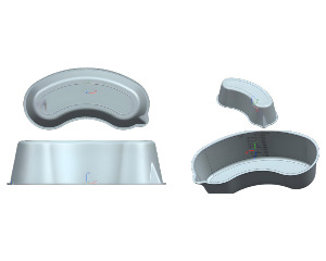 DENTAL MEDICAL TOOL CURVED DISC MOULD